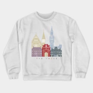 The Hague skyline poster Crewneck Sweatshirt